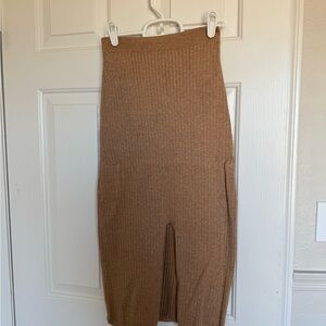 Free People Skyline Ribbed midi skirt